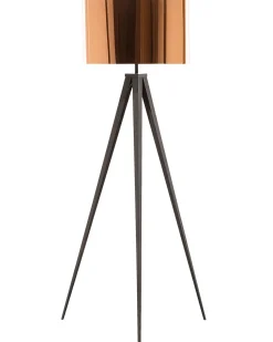 Candeeiro De Pe 156 Cm Castanho E Preto Stiletto