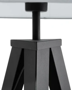 Candeeiro De Pe 156 Cm Cinzento E Preto Stiletto