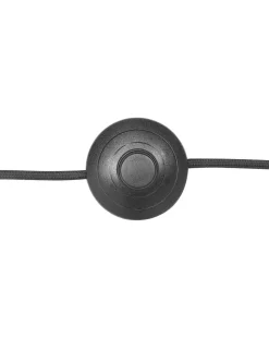 Candeeiro De Pe Articulado Em Madeira E Metal Preto 175 Cm Hetton