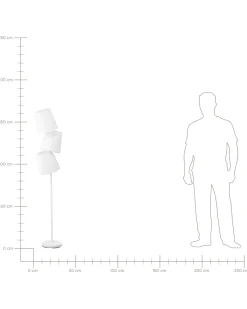 Candeeiro De Pe Branco 164 Cm Rio Grande