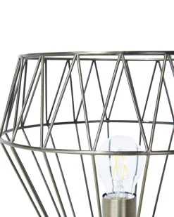 Candeeiro De Pe Branco E Cor De Cobre 160 Cm Mooni