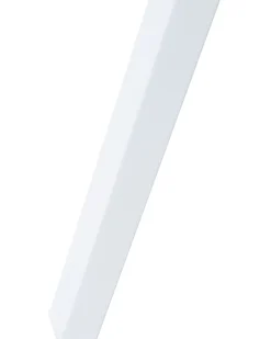 Candeeiro De Pe Branco E Dourado Thames Ii