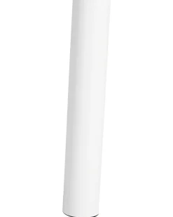 Candeeiro De Pe Branco E Dourado Thames