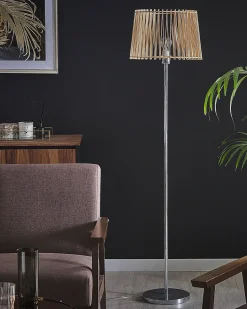 Candeeiro De Pe Castanho Claro 153 Cm Forge