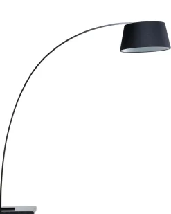 Candeeiro De Pe Com Abajur Preto 188 Cm Benue