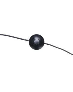 Candeeiro De Pe Com Abajur Preto 188 Cm Benue