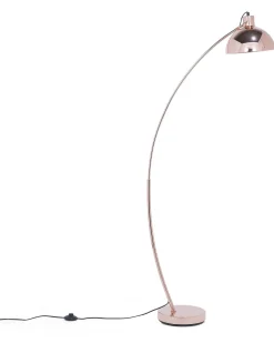 Candeeiro De Pe Curvo 155 Cm Cor De Cobre Dintel