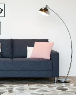 Candeeiro De Pe Curvo 155 Cm Cromado Dintel