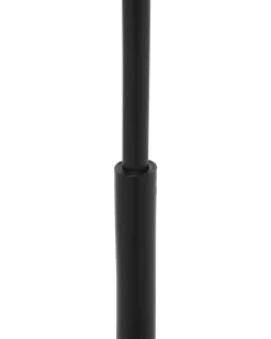 Candeeiro De Pe Curvo 155 Cm Preto Dintel