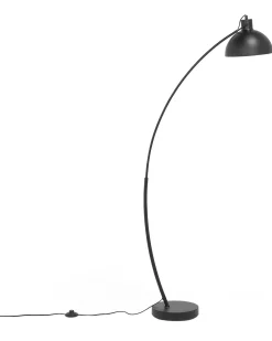 Candeeiro De Pe Curvo 155 Cm Preto Dintel