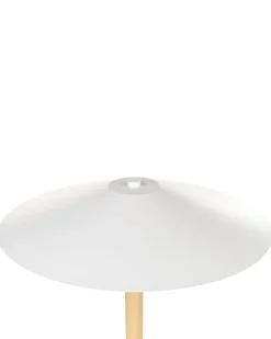 Candeeiro De Pe Em Madeira Branca 153 Cm Moppy