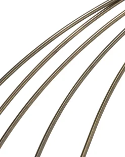 Candeeiro De Pe Em Metal Dourado Flinders