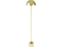 Candeeiro De Pe Em Metal Dourado 158 Cm Macasia