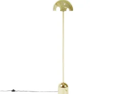 Candeeiro De Pe Em Metal Dourado 158 Cm Macasia