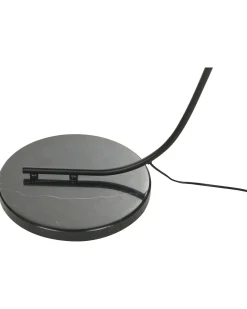 Candeeiro De Pe Em Metal Com Abajur De Papel Preto 170 Cm Merrica