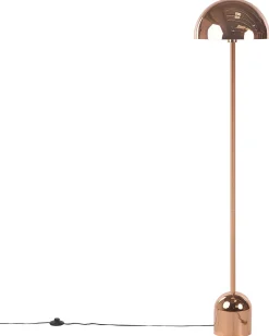 Candeeiro De Pe Em Metal Cor De Cobre 158 Cm Macasia