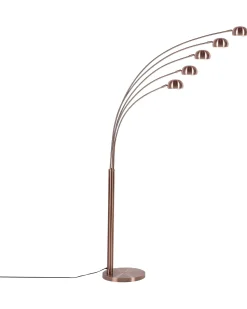 Candeeiro De Pe Em Metal Cor De Cobre Flinders