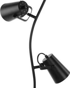 Candeeiro De Pe Em Metal Preto Flint