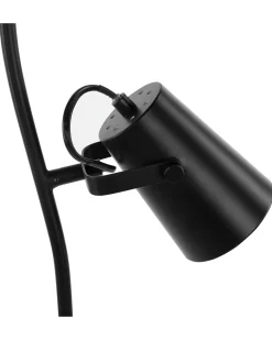 Candeeiro De Pe Em Metal Preto Flint