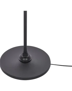 Candeeiro De Pe Em Metal Preto E Branco Torysa