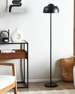 Candeeiro De Pe Em Metal Preto 148 Cm Senette