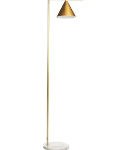 Candeeiro De Pe Em Metal Dourado 155 Cm Mocal