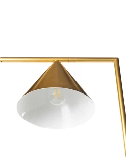 Candeeiro De Pe Em Metal Dourado 155 Cm Mocal