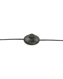 Candeeiro De Pe Em Metal Preto E Cor De Cobre Yabus