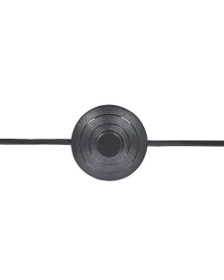 Candeeiro De Pe Em Metal Preto E Dourado 148 Cm Senette