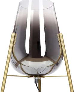 Candeeiro De Pe Em Metal Dourado 133 Cm Mena