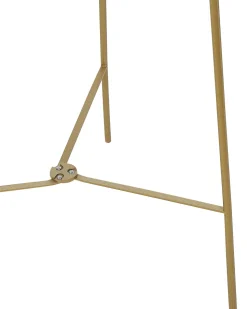 Candeeiro De Pe Em Metal Dourado 133 Cm Mena