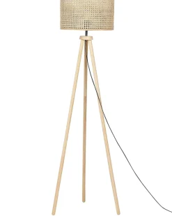 Candeeiro De Pe Em Rattan Natural 150 Cm Penton
