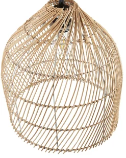 Candeeiro De Pe Em Rattan Cor Natural 165 Cm Bernica