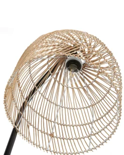 Candeeiro De Pe Em Rattan Cor Natural 165 Cm Bernica