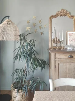 Candeeiro De Pe Em Rattan Cor Natural 165 Cm Bernica