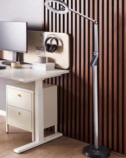 Candeeiro De Pe Led Cinzento Escuro 170 Cm Carina