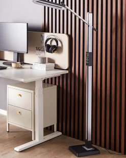 Candeeiro De Pe Led Cinzento Escuro 144 Cm Aquarius