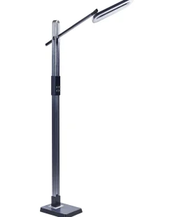 Candeeiro De Pe Led Cinzento Escuro 144 Cm Aquarius