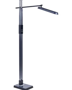 Candeeiro De Pe Led Cinzento Escuro 144 Cm Aquarius