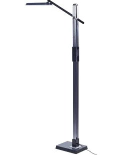 Candeeiro De Pe Led Cinzento Escuro 144 Cm Aquarius