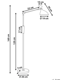 Candeeiro De Pe Led Cor De Cobre 169 Cm Andromeda