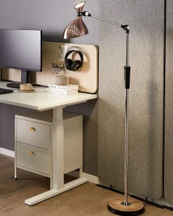 Candeeiro De Pe Led Cor De Cobre 169 Cm Andromeda