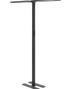 Candeeiro De Pe Led Em Metal Preto 196 Cm Sculptor