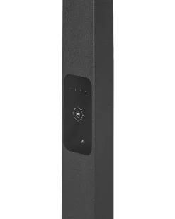 Candeeiro De Pe Led Em Metal Preto 196 Cm Sculptor