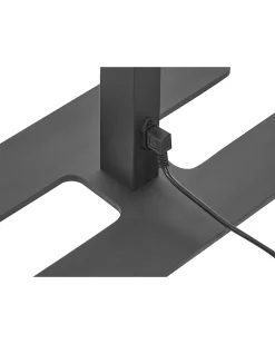 Candeeiro De Pe Led Em Metal Preto 196 Cm Sculptor