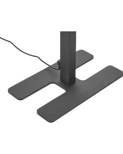 Candeeiro De Pe Led Em Metal Preto 196 Cm Sculptor