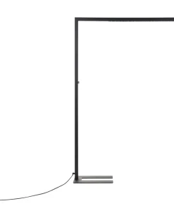 Candeeiro De Pe Led Em Metal Preto 194 Cm Sagitta