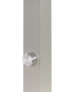 Candeeiro De Pe Led Em Metal Prateado 194 Cm Sagitta