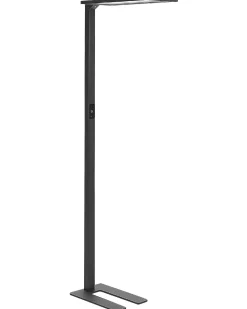 Candeeiro De Pe Led Em Metal Preto 196 Cm Orion