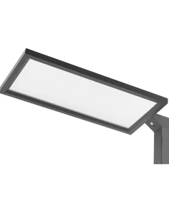 Candeeiro De Pe Led Em Metal Preto 196 Cm Orion